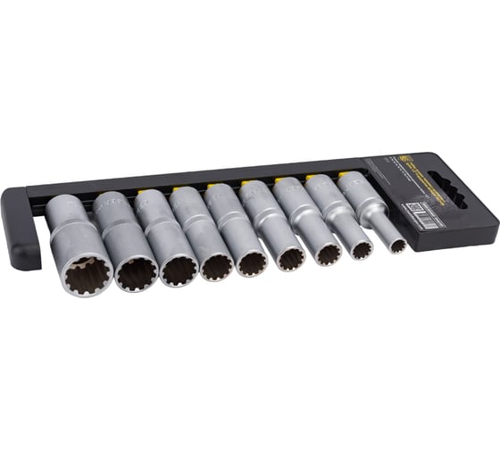 Набор удлиненных торцевых головок 1/2 Spline 9шт Berger BG BG2038