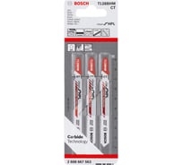 Пилка для лобзика по пластику T128BHM (92 мм; 3 шт.) Bosch 2608667563