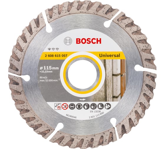 Диск алмазный Universal (115х22.2 мм;10 шт.) Bosch 2608615058