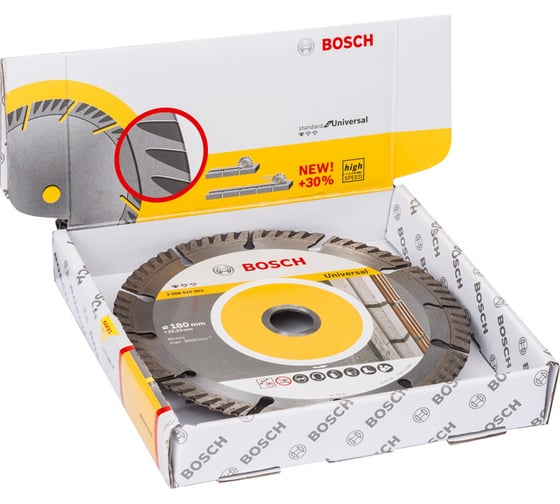 Диск алмазный Universal (180х22.2 мм; 10 шт.) Bosch 2608615064 1