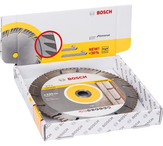Диск алмазный Universal (230х22.2 мм; 10 шт.) Bosch 2608615066