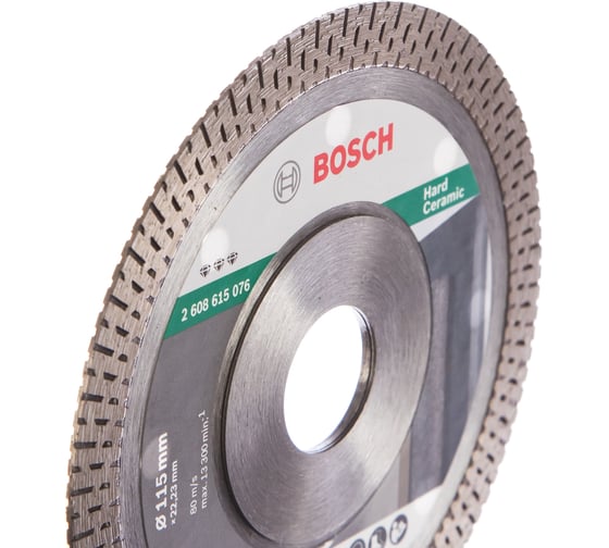Диск алмазный HardCeramic (115х22.2 мм) Bosch 2608615076