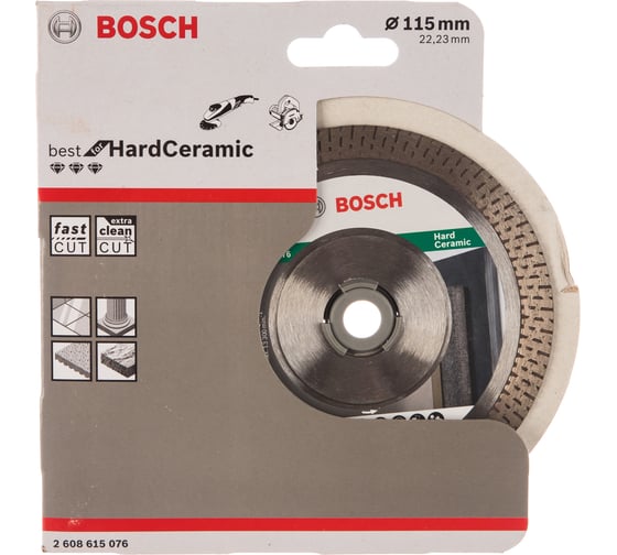 Диск алмазный HardCeramic (115х22.2 мм) Bosch 2608615076
