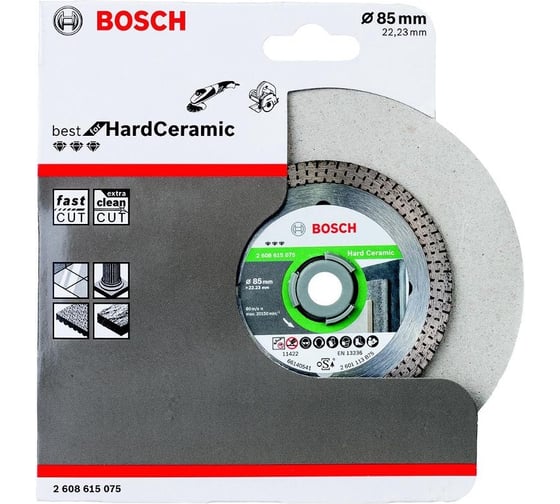Диск алмазный HardCeramic (85х22.2 мм) Bosch 2608615075