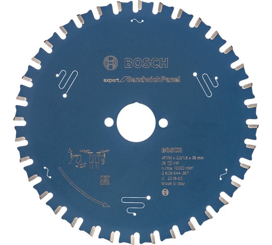 Диск пильный Expert for Sandwich Panel (190x30 мм) Bosch 2608644367 1