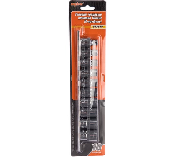 Набор торцевых головок TORX (E8-E24; 1/2"; 10 шт.) Ombra 912610 55610