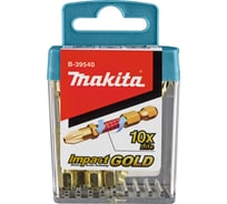 Набор насадок Impact Gold (10 шт.; PZ2; 50 мм, E-form; MZ) Makita B-39540
