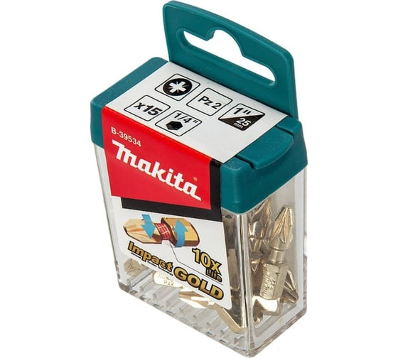 Набор насадок Impact Gold (10 шт.; PZ2; 25 мм; C-form) Makita B-39534