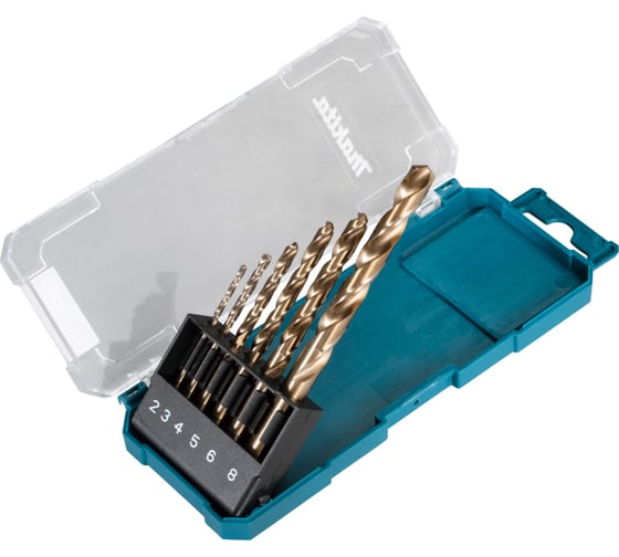 Набор сверл (6 шт.; 2,3,4,5,6,8 мм; HSS-Co) Makita D-75758