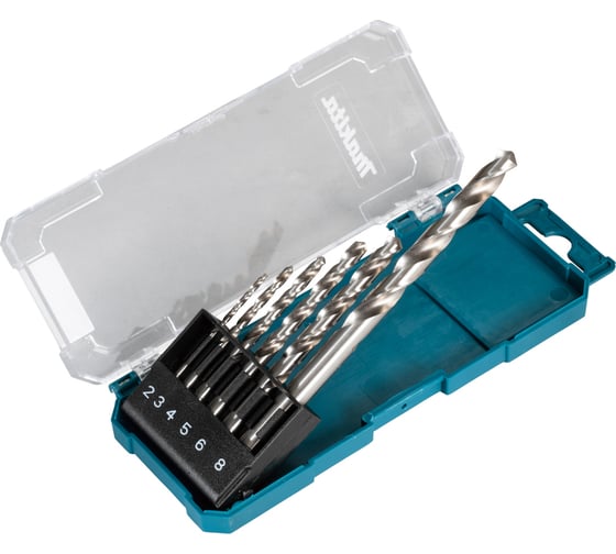 Набор сверл (6 шт.; 2,3,4,5,6,8 мм; HSS-G) Makita D-75742