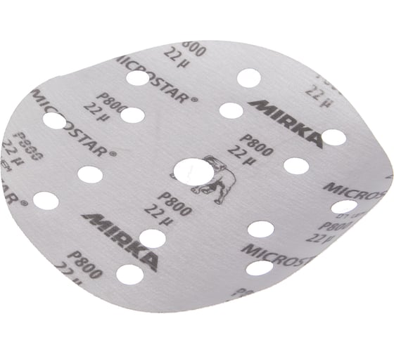 Шлифовальный круг MICROSTAR (150 мм; 15 отв.; P 800; 50 шт.) MIRKA FM61105081 1