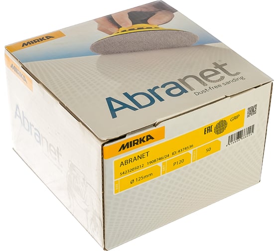 Круг шлифовальный на сетчатой основе ABRANET (50 шт; 125 мм; Р120) MIRKA 5423205012