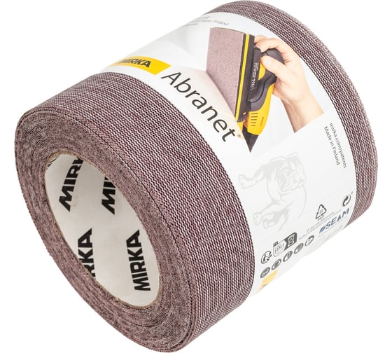 Лист шлифовальный на сетчатой основе ABRANET (10 м; 115 мм; P240) MIRKA 545BY001253R
