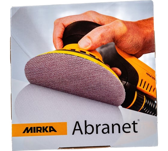 Круг шлифовальный на сетчатой основе ABRANET (50 шт; 150 мм; Р80) MIRKA 5424105080