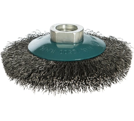 Щетка коническая с гофрированной стальной проволокой Мастер 056 (115 мм; М14) Профоснастка 20105002