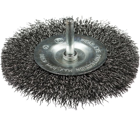 Щетка дисковая с гофрированной проволокой Мастер 151 (150 шт; 38 мм; хвостовик 6х30 мм) Профоснастка 20203001