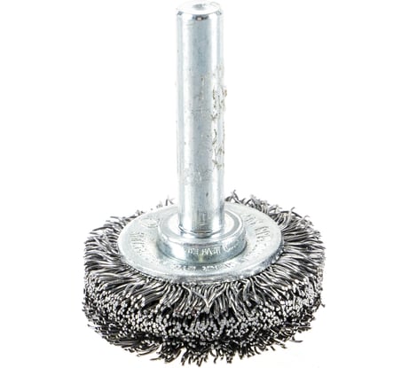 Щетка дисковая с гофрированной стальной проволокой Эксперт 471 (150 шт; 30 мм; хвостовик 6 мм) Профоснастка 20709001