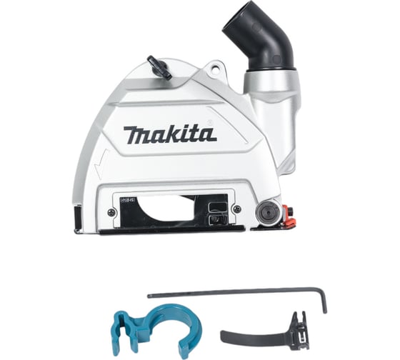 Кожух для штробления с пылеотводом для УШМ 115 мм на роликах Makita 196845-3 1