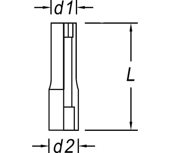 Головка торцевая удлиненная 12-гр. 1/2" 12 мм ND19L-12 NORGAU 063711012 1