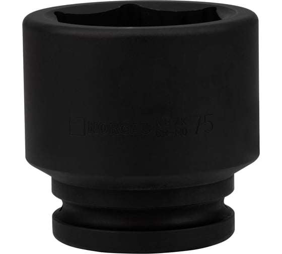 Головка торцевая ударная 6-гранная, тип N37K-75 (75 мм; 1 1/2") NORGAU 064083075