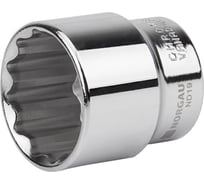Головка торцевая 12-гранная. 1/2"-1.1/8" тип ND19-1.1/8 NORGAU 063708055
