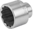 Головка 12-гранная (1", 65 мм,) тип ND21-65, NORGAU 063903065 1