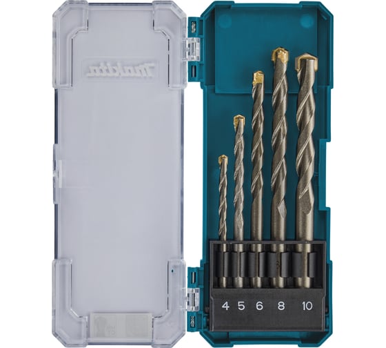 Набор сверл по кирпичу (5 шт.; 4, 5, 6, 8, 10 мм) Makita D-72877