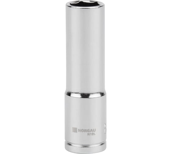 Головка торцевая удлиненная 6-гранная. 1/2"-9/16" NORGAU, N19L-9/16, 063718015