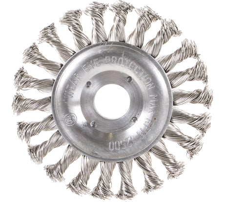 Щетка цилиндрическая со жгутовой нержавеющей проволокой Эксперт 567 (125 мм; 22.2 мм) Профоснастка 20806007