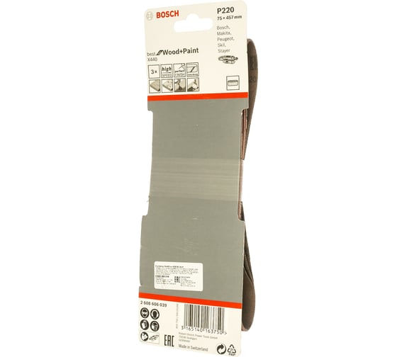 Шлифрулон по дереву и краске (93x5000 мм; K60) Bosch 2608606803