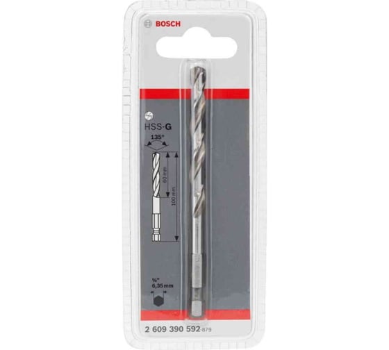 Центрирующее сверло HSS-G 100мм Bosch 2609390592 1