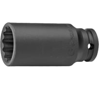 Головка ударная длинная 12-гранная 30 мм, 1/2"DR HANS 84302M30