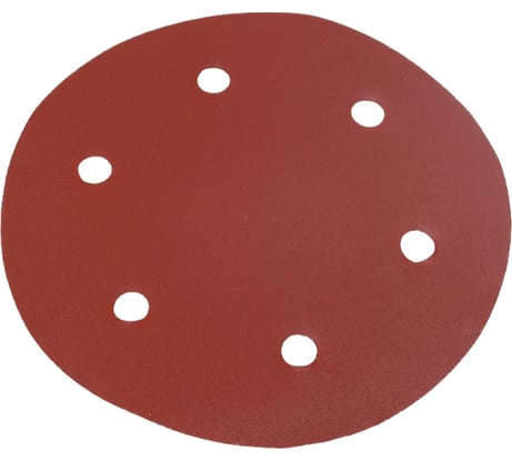 Круг шлифовальный (5 шт; 225 мм; P320; 6 отверстий) АЯ-ТЕХ 4673729815147