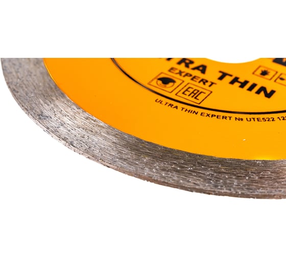 Диск алмазный отрезной Сплошной Ультратонкий Ultra Thin hot press (125х22.23 мм) TRIO-DIAMOND UTE522