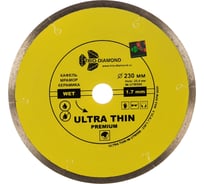 Диск алмазный отрезной TRIO-DIAMOND сплошной ультратонкий 230x25.4 Ultra Thin Premium UTW506