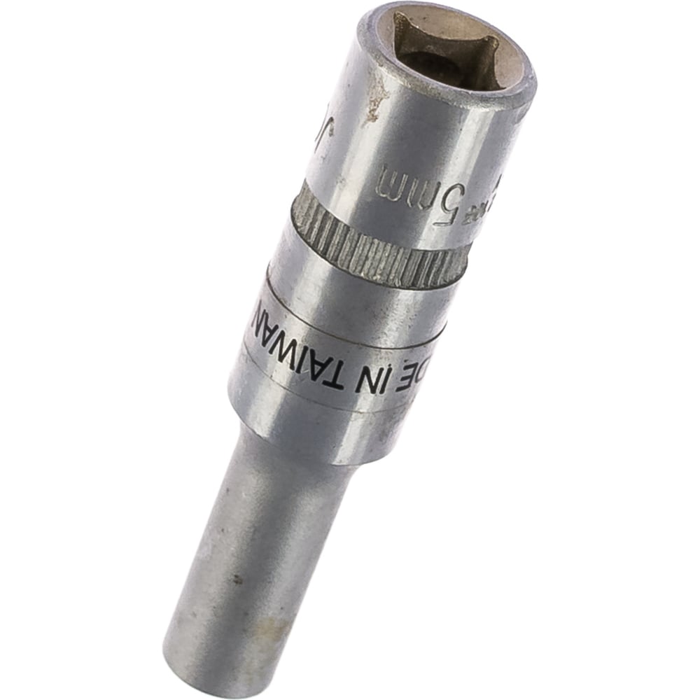 Головка торцевая 1/4" DR шестигранная 5мм глубокая в пакете (AT-S14-10)
