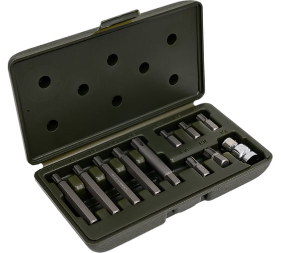 Набор бит RIBE (M7-M12; 30/75 мм; 3/8"; 11 шт.) Дело Техники 626391 1