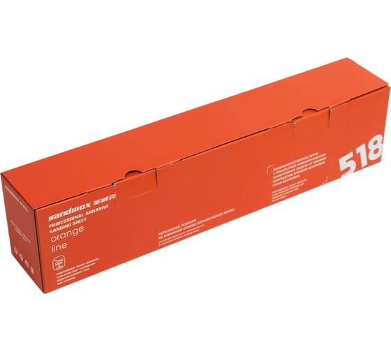 Полоски шлифовальные на пленочной основе 518 LC ORANGE CERAMIC MULTIHOLES Р80, 70x400 мм, 50 шт SANDWOX 518.70.40.080.LC