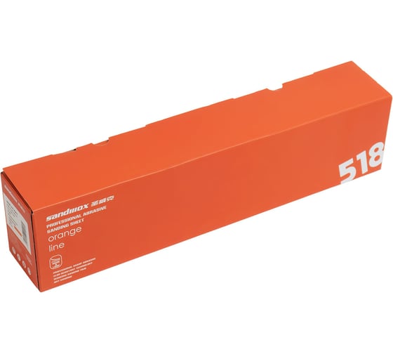Полоски шлифовальные на пленочной основе 518 LC ORANGE CERAMIC MULTIHOLES Р120, 70x400 мм, 50 шт SANDWOX 518.70.40.120.LC