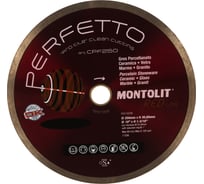 Диск алмазный PERFETTO по керамике (250х30/25.4 мм) MONTOLIT CPF250