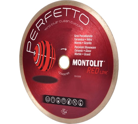 Диск алмазный PERFETTO по керамике (300х30/25.4 мм) MONTOLIT CPF300 1