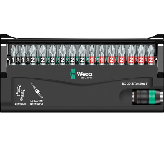Набор бит (30 шт.) WERA WE-057430 1