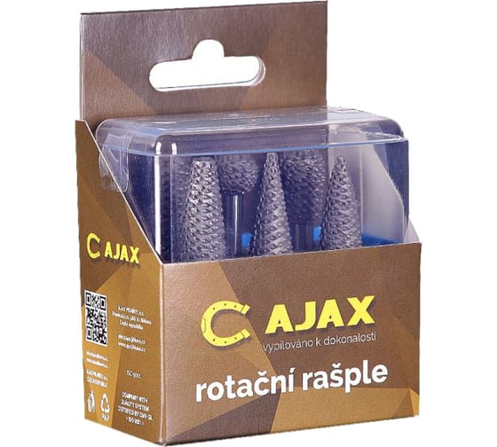 Набор бор-фрез по дереву №1,5,7,8,9,10 (6 шт.) AJAX 286221997010