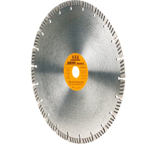 Диск алмазный турбо сегмент Europa 300x2.3x6.5x25.4 мм TORGWIN S52711