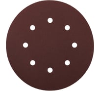 Круг шлифовальный RED D 180 мм, на липучке, Р180, 8 отверстий, 10 шт PADU RED-10шт-D180-8отв-180