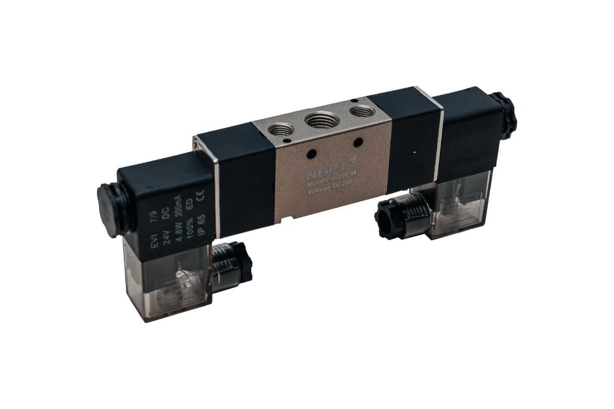 Пневмораспределитель 5/2 4V220-08-DC 24V G1/4" NBPT 57629 - выгодная ...