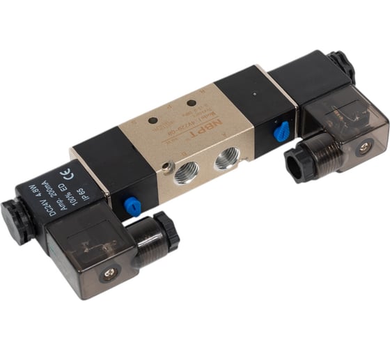 Пневмораспределитель 5/2 4V220-08-DC 24V G1/4" NBPT 57629
