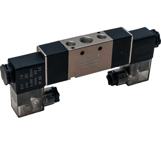 Пневмораспределитель 5/2 4V220-08-AC220V G1/4" NBPT 57636