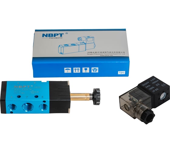 Пневмораспределитель 5/2 4V210-08-DC 24V G1/4" NBPT 57605