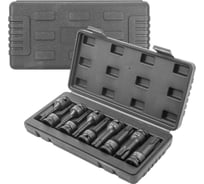 Набор головок-бит ударных TORX 10 шт, T30, T40, T45, T50, T55, T60, T70, T80, T90, T100, 1/2'', в кейсе f-41013mpb Forsage 54599